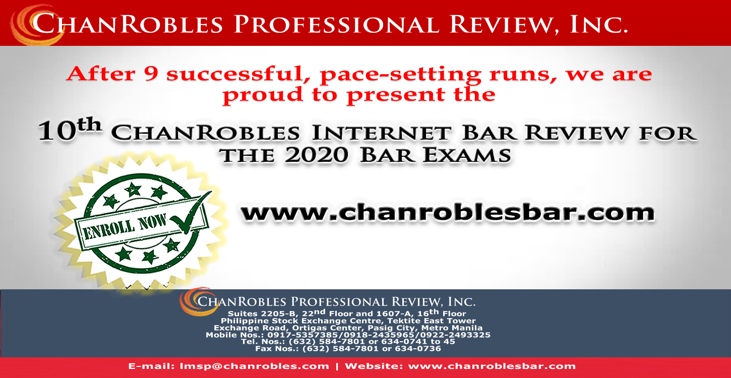 ChanRobles On-Line Bar Review